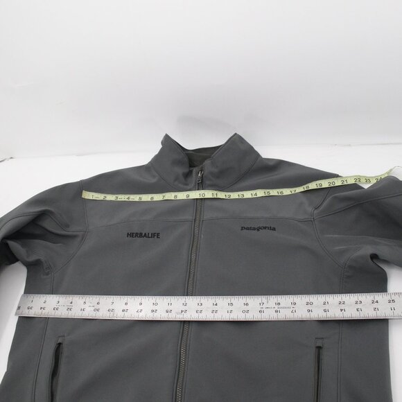 PATAGONIA jacket Men's XL softshell windbreaker full zip gray pockets - Picture 15 of 16